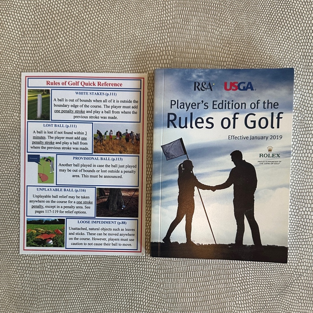 Golf Rules Guide by - Black and White Edition